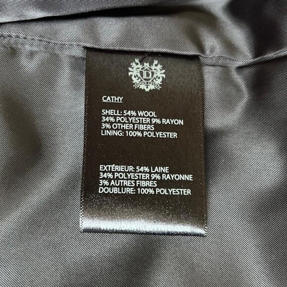 NEW DAWN LEVY BLACK CATHY COAT - PRISTINE CONDITION - NEVER WORN - $495 RETAIL - Picture 8 of 8